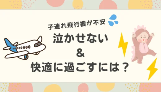 子連れ飛行機が不安！泣かせない＆快適に過ごす工夫